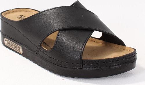 DZA37-3029 Siyah Günlük Ortopedik Kadın Terlik