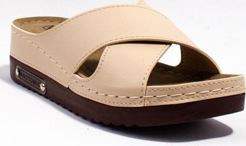 DZA37-3029 Bej Günlük Ortopedik Kadın Terlik