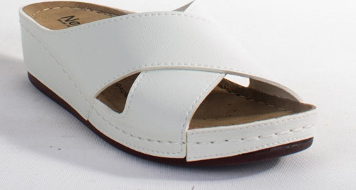 DZA37-1802 Beyaz Günlük Ortopedik Kadın Terlik