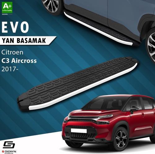 S-Dizayn Citroen C3 Aircross Evo Aluminyum Yan Basamak 183 Cm 2017 Üzeri A+ Kalite