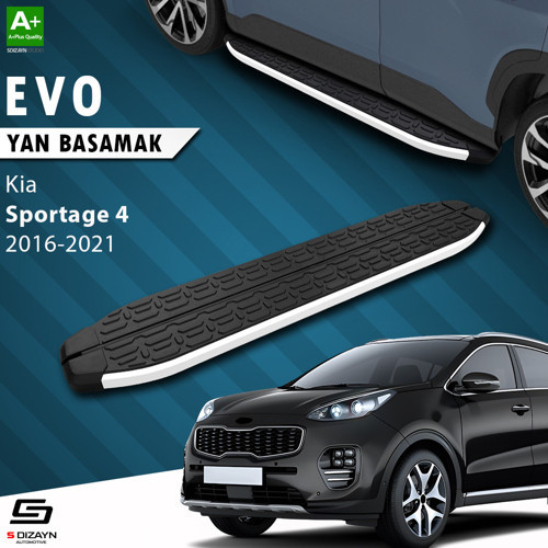 S-Dizayn Kia Sportage 4 Evo Aluminyum Yan Basamak 173 Cm 2016-2021 A+ Kalite