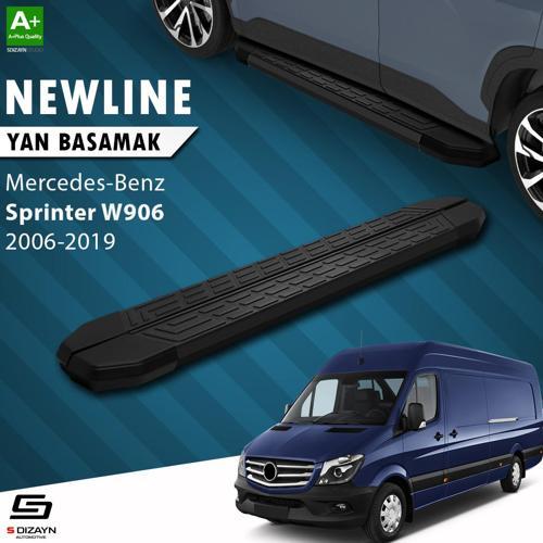 S-Dizayn Sprinter W906 Kısa Şase NewLine Siyah Yan Basamak 263 Cm 2006-2019 A+ Kalite