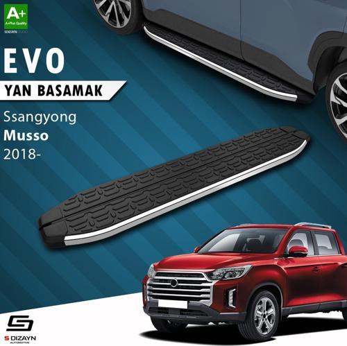 S-Dizayn Ssangyong Musso Evo Krom Yan Basamak 203 Cm 2018 Üzeri A+ Kalite