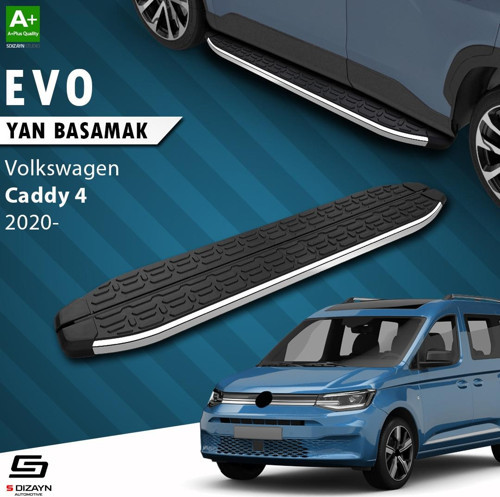 S-Dizayn VW Caddy 4 Evo Krom Yan Basamak 193 Cm 2020 Üzeri A+ Kalite