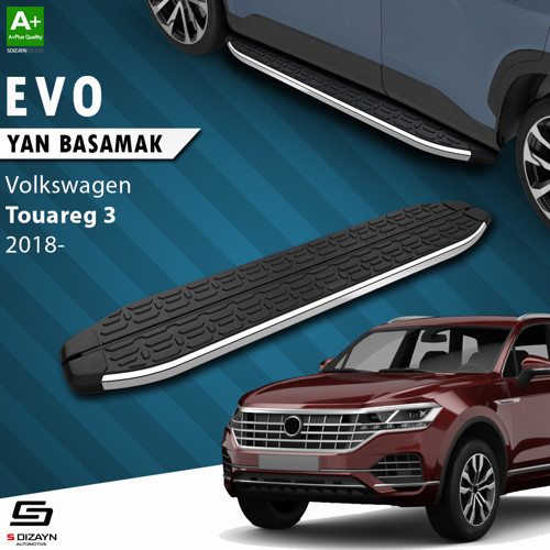 S-Dizayn VW Touareg 3 Evo Krom Yan Basamak 193 Cm 2018 Üzeri A+ Kalite