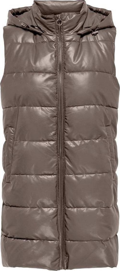 Onlnewanja Faux Leather Kadın Yelek