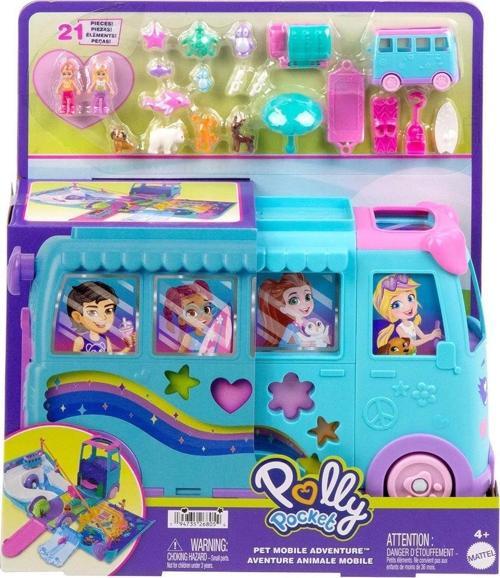 JCC22 Polly Pocket Hayvancıkların Karavan Macerası Oyun Seti