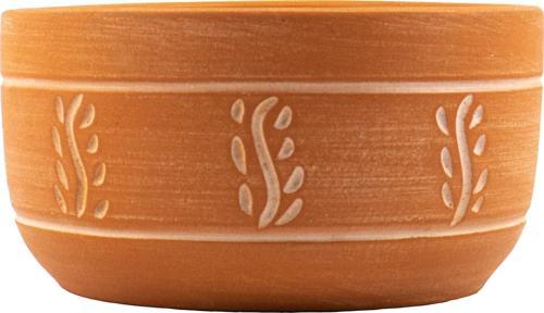 Terakota Nakış Desenli Toprak Aranjman ve Bonzai Saksı