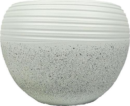 Beyaz Granit Küp Saksı Saksılık Salon Çiçeklik Büyük Boy