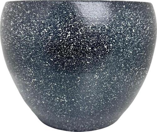 Gri Granit Toprak Saksı Saksılık Salon Çiçeklik - 15 CM