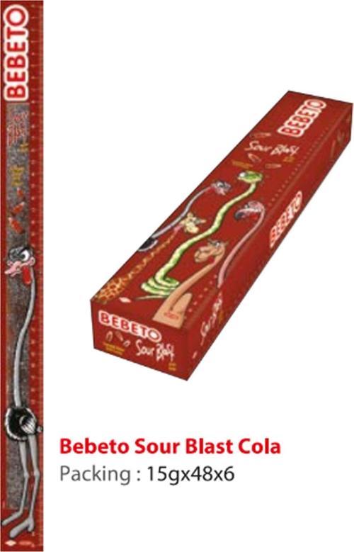 Sour Blast %50 Daha Uzun Jelibon 48 Adet Kola