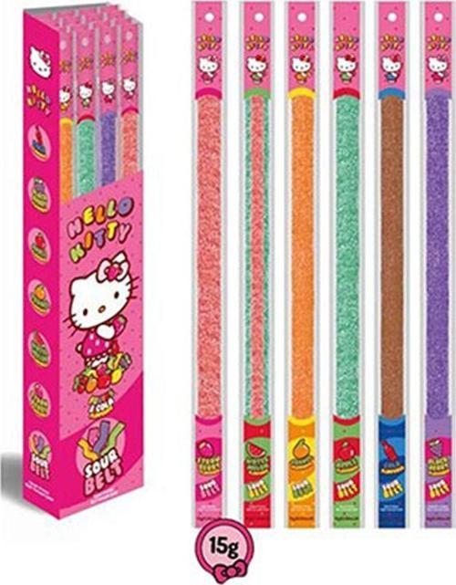 Lisanslı Hello Kitty Rainbow Uzun Ekşi Şeker 15Gr 60 Adet