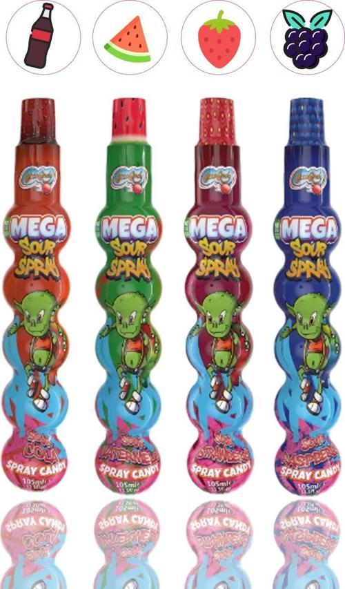 Mega Sprey Ekşi Şeker 4 Adet