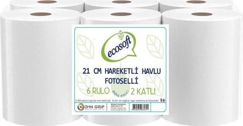 Fotoselli Hareketli Kağıt Havlu 21 cm 6 Rulo