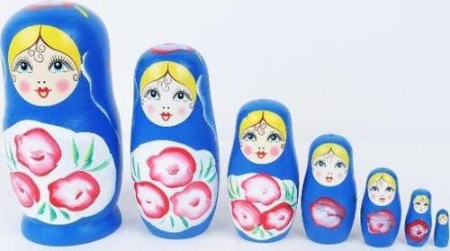 Ahşap Matruşka Bebek 7 li