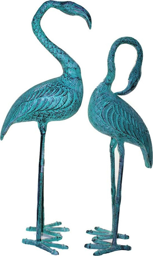 Metal İkili Flamingo Seti 86-78 Cm KSK494