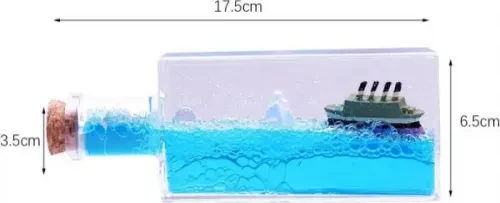 Batmayan Gemi Şişe Akvaryum