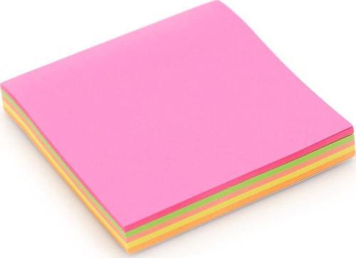 Kare posit yapışkanlı not kağıdı pos it (76x76mm)- 5 Renkli