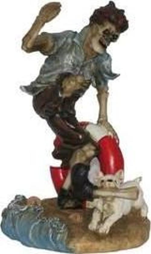 QQC DENİZ KENARINDA İSKELET Dekoratif Hediyelik Ev Ofis Aksesuarı