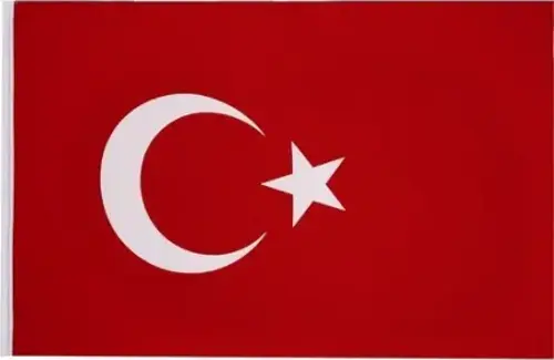Türk Bayrağı 20x30 cm (Sıcak Kesim) 5 Adet 
