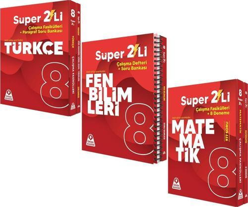 Örnek Akademi 8.Sınıf Süper İkili Türkçe Fen ve Matematik Seti 3 Kitap