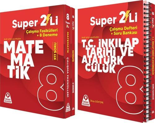 Örnek Akademi 8.Sınıf Süper İkili Matematik ve İnkılap Seti 2 Kitap