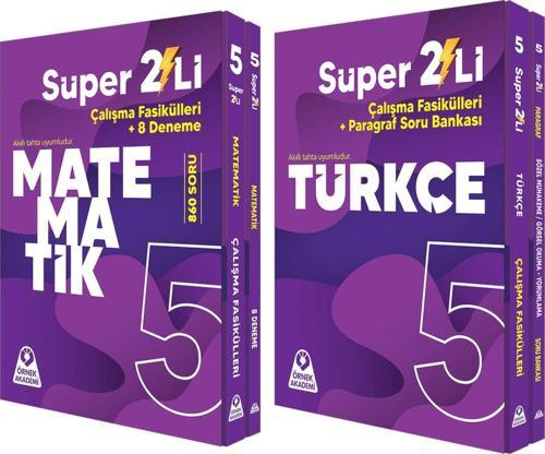 Örnek Akademi 5.Sınıf Süper İkili Matematik ve Türkçe Seti 2 Kitap