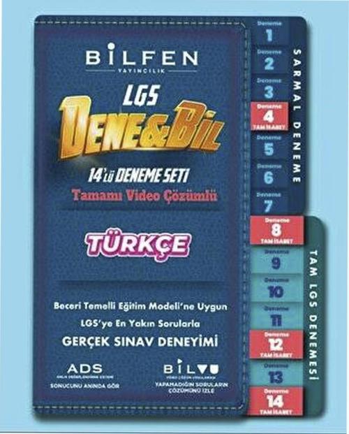 Bilfen Yayınları 8. Sınıf Denebil Türkçe 14'lü Deneme Seti