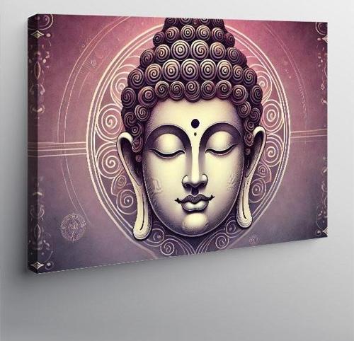 Kanvas Tablo Budist Meditasyon Portresi
