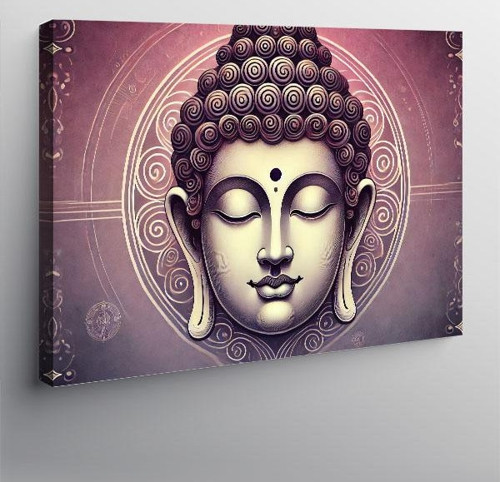 Kanvas Tablo Budist Meditasyon Portresi