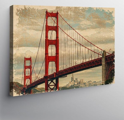 Kanvas Tablo Golden Gate Köprüsü