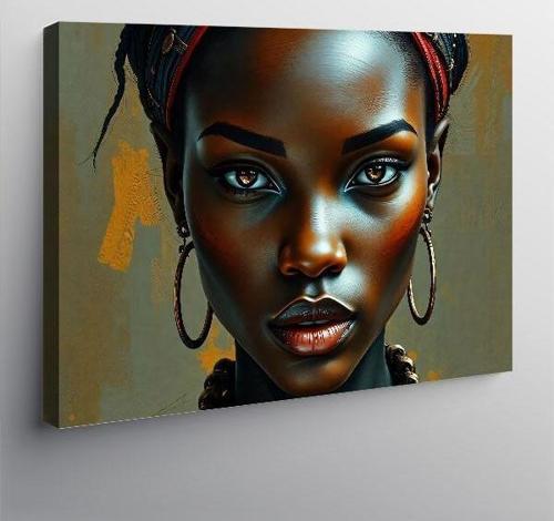 Kanvas Tablo Güçlü Afrika Kadını