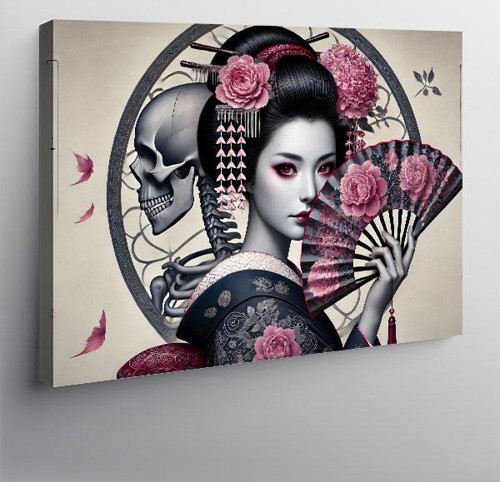 Kanvas Tablo Japon Geisha Sanatı