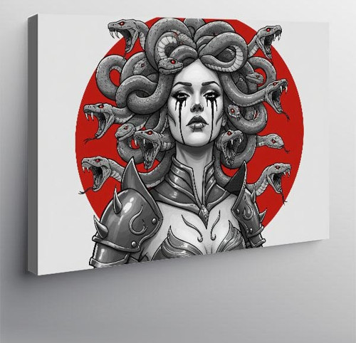 Kanvas Tablo Medusa'Nın Yılanlı Başlığı