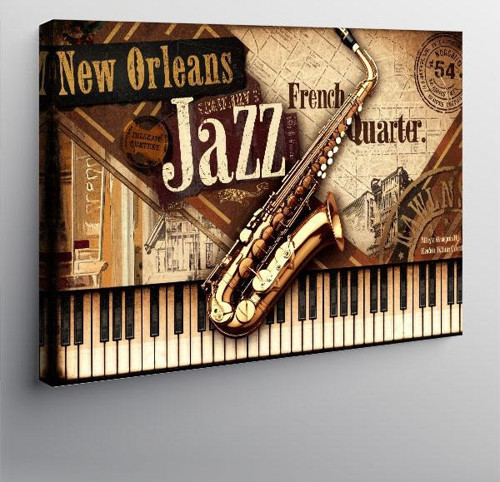 Kanvas Tablo New Orleans Caz