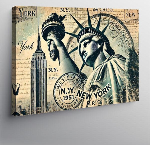 Kanvas Tablo New York Portresi