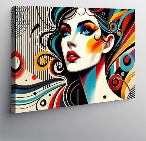 Kanvas Tablo Pop Art Kadın