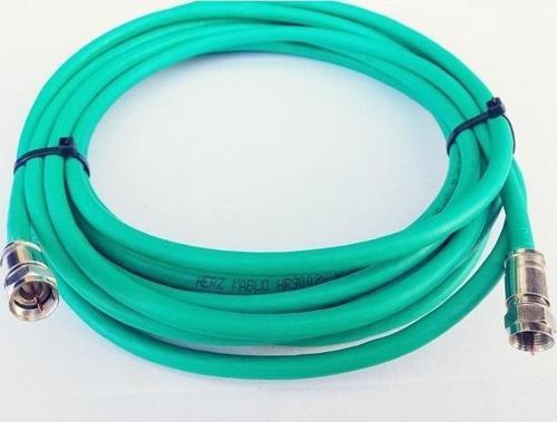 RG6-U6 Sıkmalı Konnektörlü Uydu Anten Kablosu 2 METRE