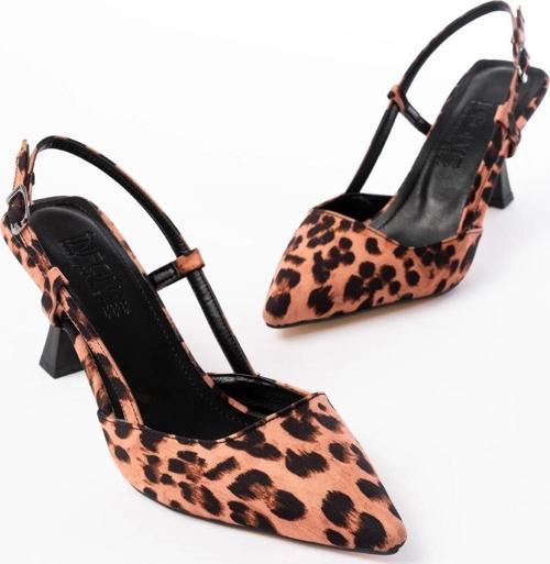 Leopar Günlük 7 Cm Topuklu Bayan Ayakkabı