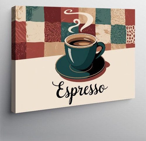 Kanvas Tablo Espresso Kahve Posteri