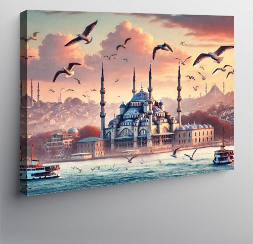 Kanvas Tablo İstanbul’Un Gün Batımı