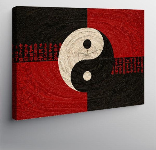 Kanvas Tablo Yin Ve Yang Dengesi