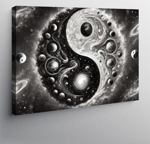 Kanvas Tablo Yin Yang Sembolü