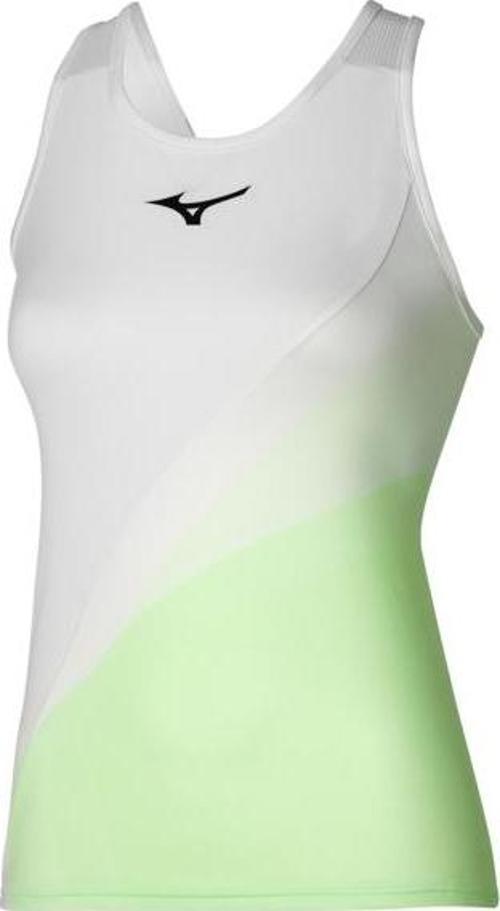 Release Printed Tank Kadın Kolsuz Tişört Beyaz/Yeşil