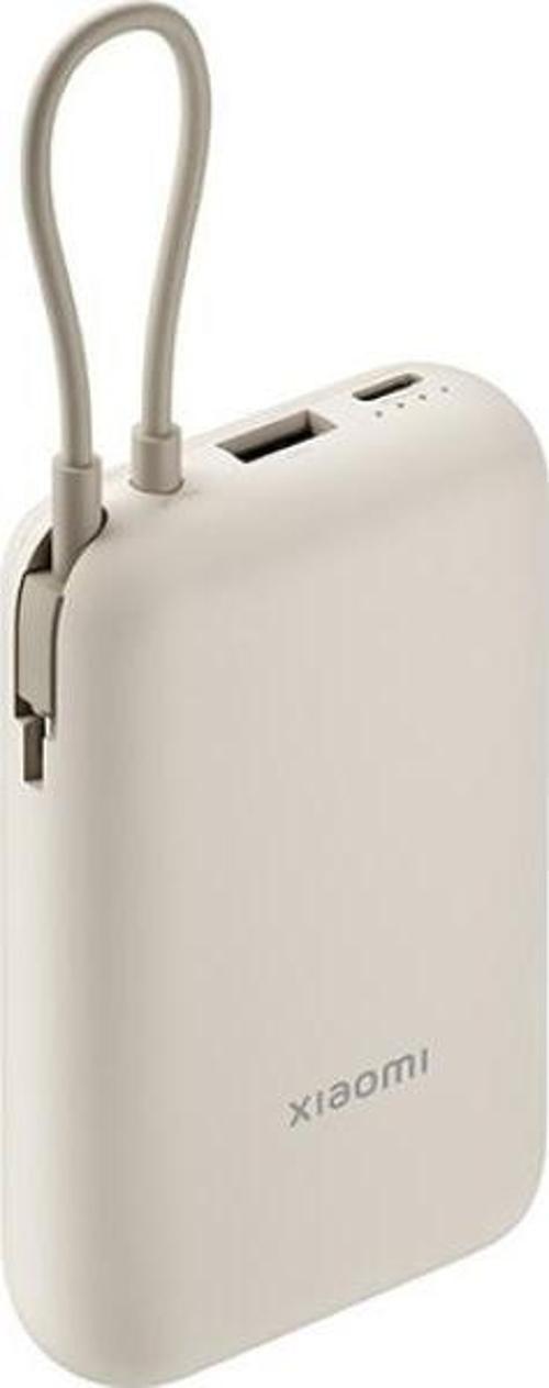 Power Bank 10000mAh (Integrated Cable) beige renk  GL