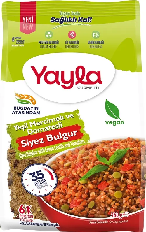 Gurme Fit Yeşil Mercimek Domates Siyez Bulgur 360 gr