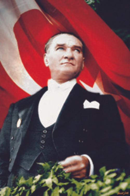 Bayrakal Atatürk Resmi Raşel Kumaş 100 x 150 cm