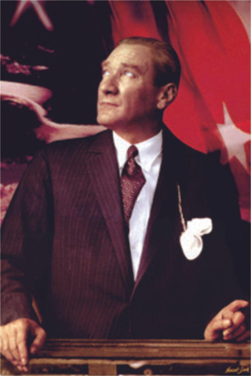 Bayrakal Atatürk Resmi Raşel Kumaş 400 x 600 cm