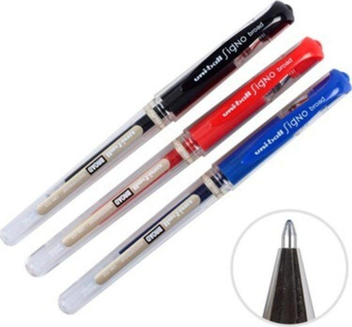 Uniball Signo Broad 3'Lü Imza Kalemi Seti 1,0Mm(Siyah-Mavi-Kırmızı)