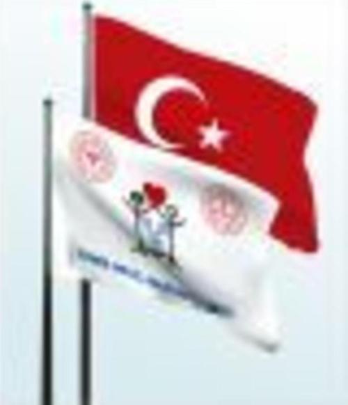 Bayrakal Temiz Okul Bayrağı, Beyaz Bayrak Ve Türk Bayrağı 70 x 105 cm